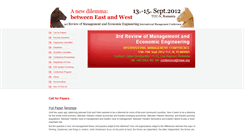 Desktop Screenshot of conference2012.rmee.org